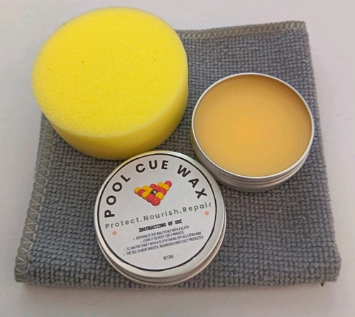 Pool cue wax - pool, clean